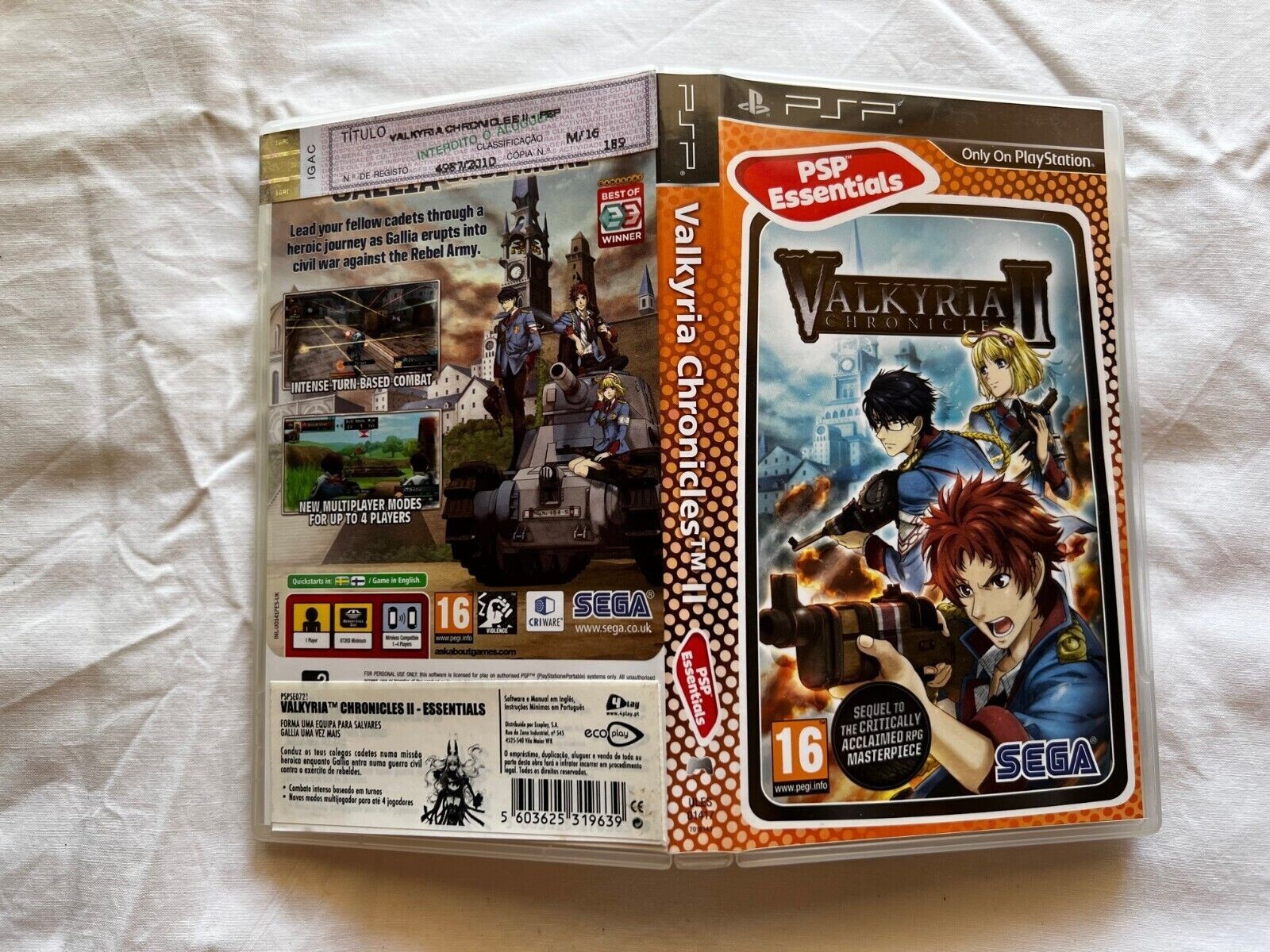 Valkyria Chronicles II 2 Sony PSP REGION FREE CIB English EXCLUSIVE