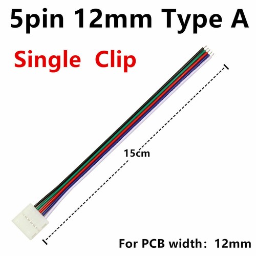 2/3/4/5/6pin Solderless Wire clip Connector WS2812B RGB CCT RGBW LED Strip Light - Picture 9 of 12