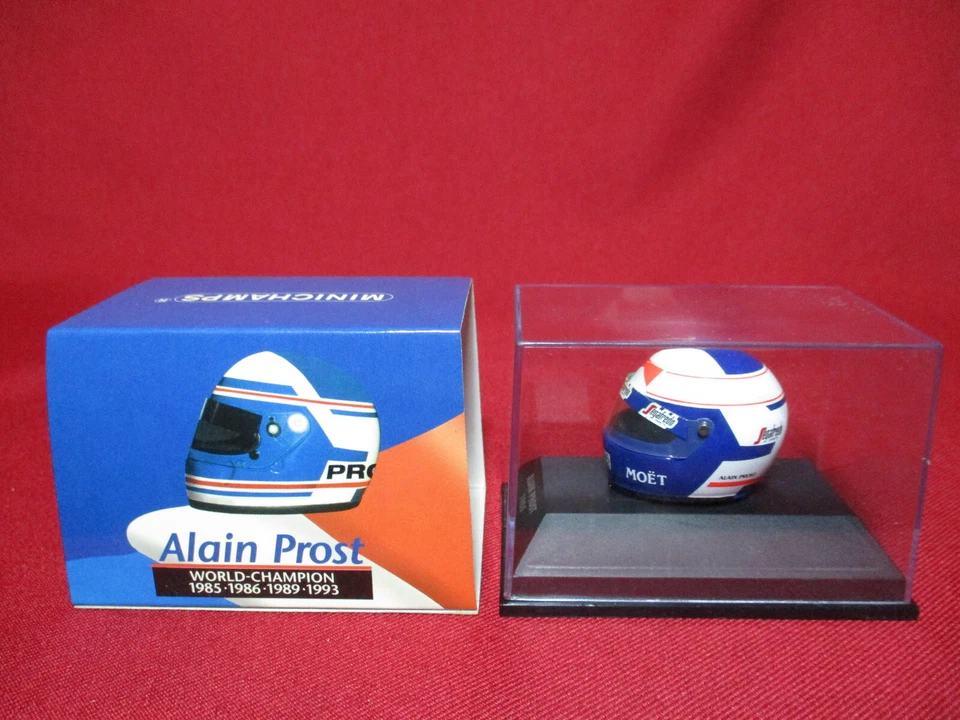 1985 Alain Prost WORLD CHAMPION Bell Boss Helmet Formula 1 F1 GP Minichamps 1/8 - Image 3 of 4