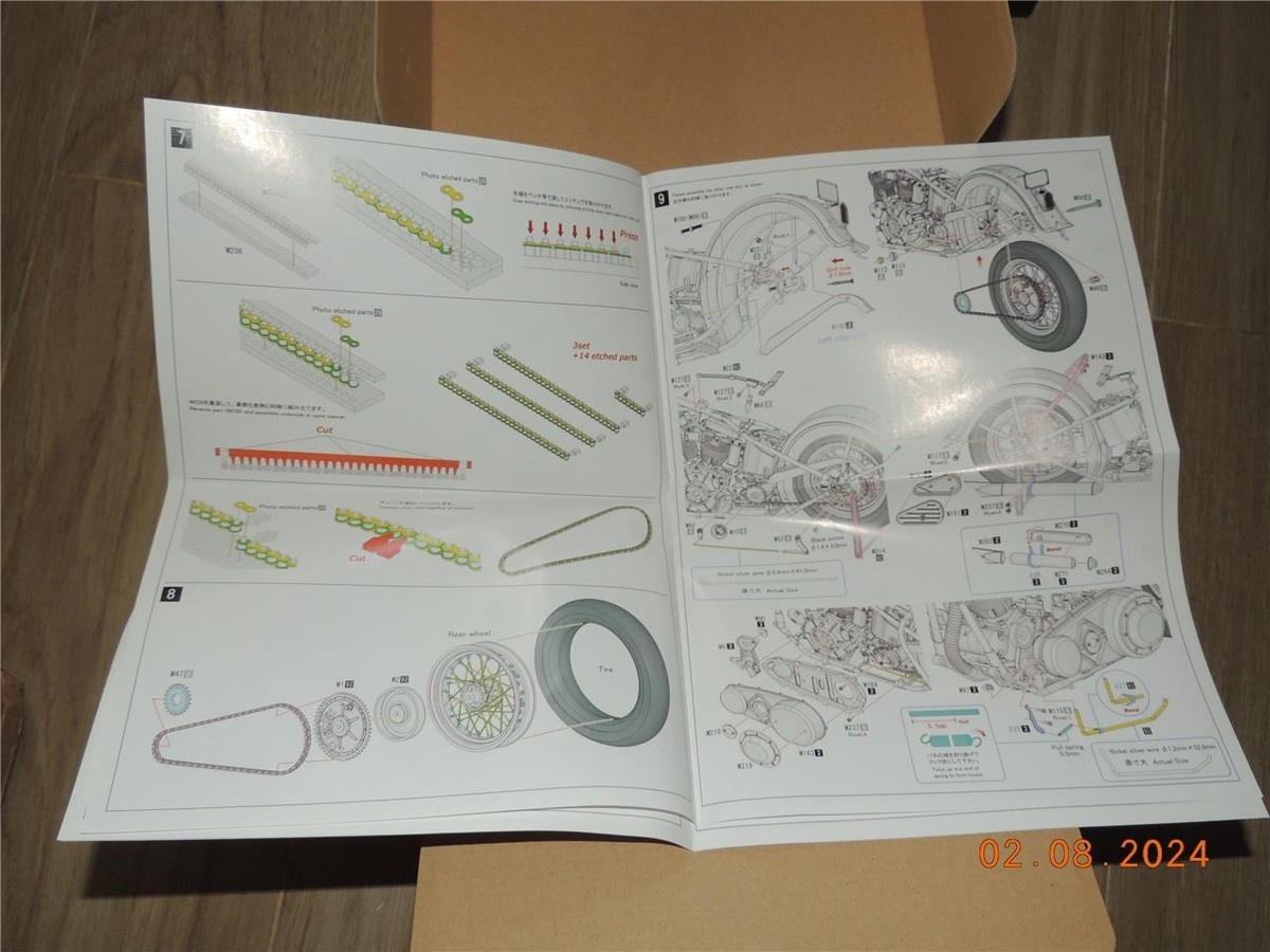 MODEL FACTORY HIRO MFH 1/9 PANHEAD HARLEY DAVIDSON KIT 1948