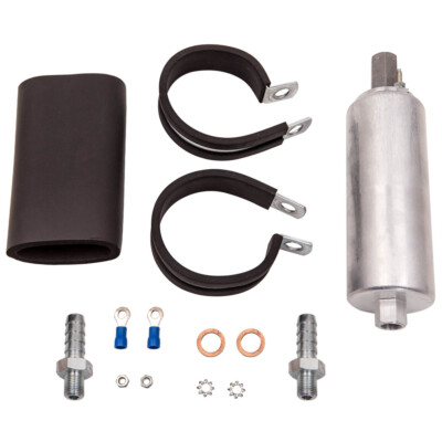 #ad Universal High Flow amp; Pressure External Inline 255LPH Fuel Pump Kit Set GSL392 $29.52