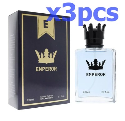 3pcs Perfume For Men EMPEROR  2.7 fl oz Eau De Parfum Spray Fragrance