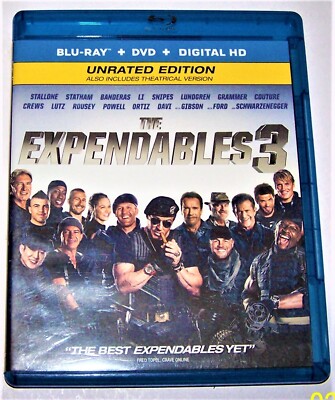 The Expendables 3 (Blu-ray/DVD, 2014, 2-Disc Set, No Digital Copy)