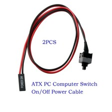 2 ATX PC Computer Motherboard Power Cable Switch On/Off/Reset Button Replacement