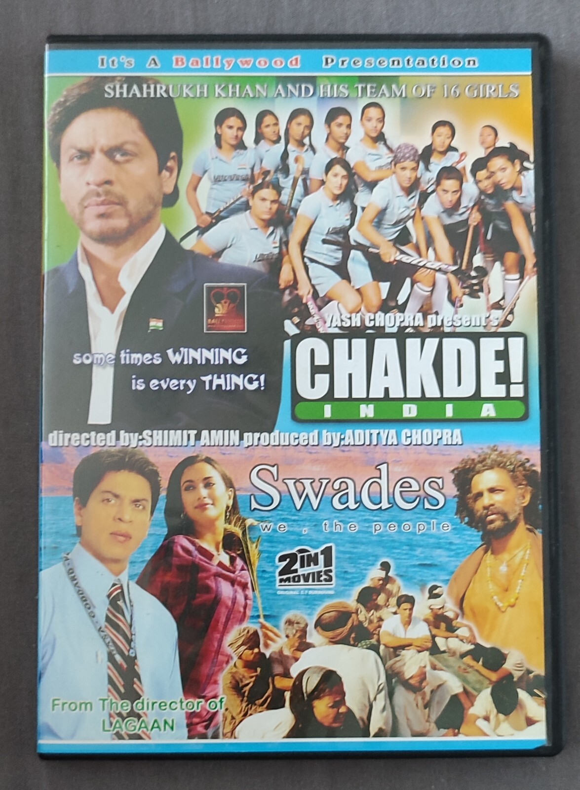CHAK DE INDIA - SWADES DVD Bollywood Film 2 in 1 Shahrukh Khan | eBay UK