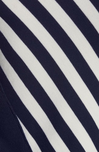 NWT MONSE 1.5K Striped Twisted Cardigan with Flare in Navy/White, XS/S - 第 6/10 張圖片