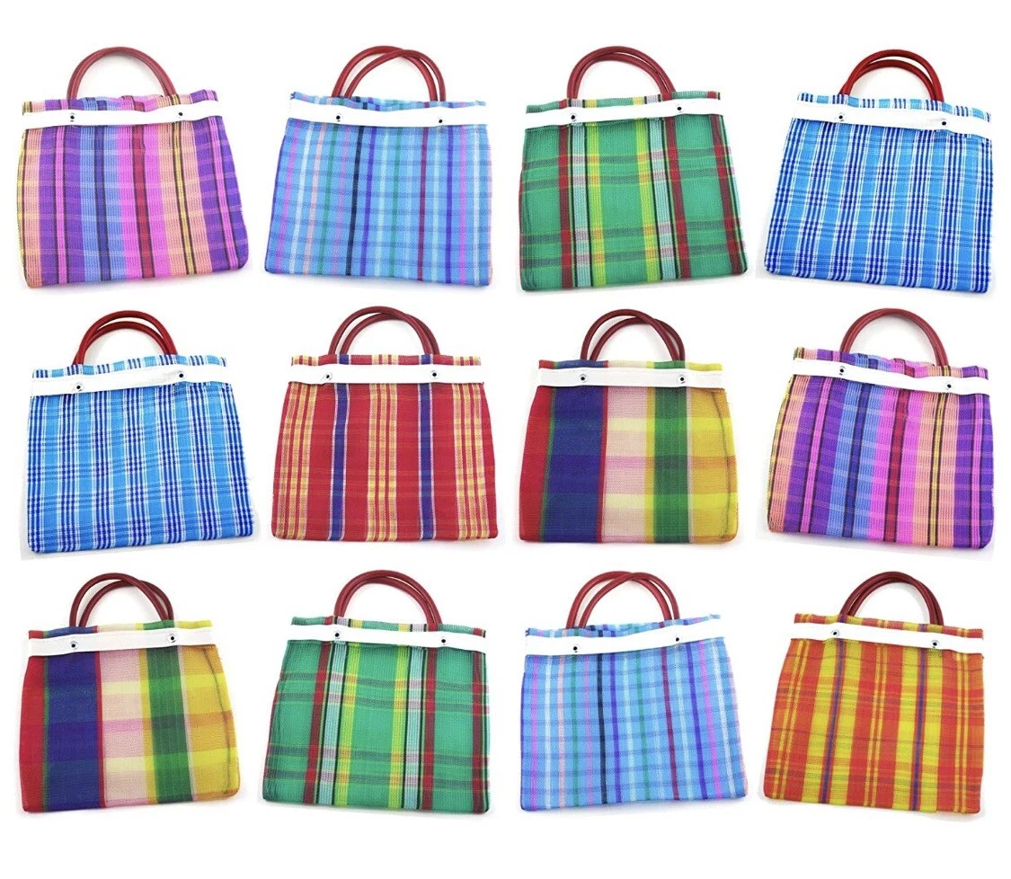 12 x Mini Morrales Tote Favor Bags Mexican Party Pi ata Fiesta