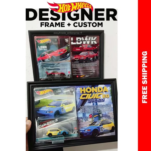 Hot Wheels Collector Poster w/ Frame – Mainline Card Edition Display Wall Art - Picture 21 of 97
