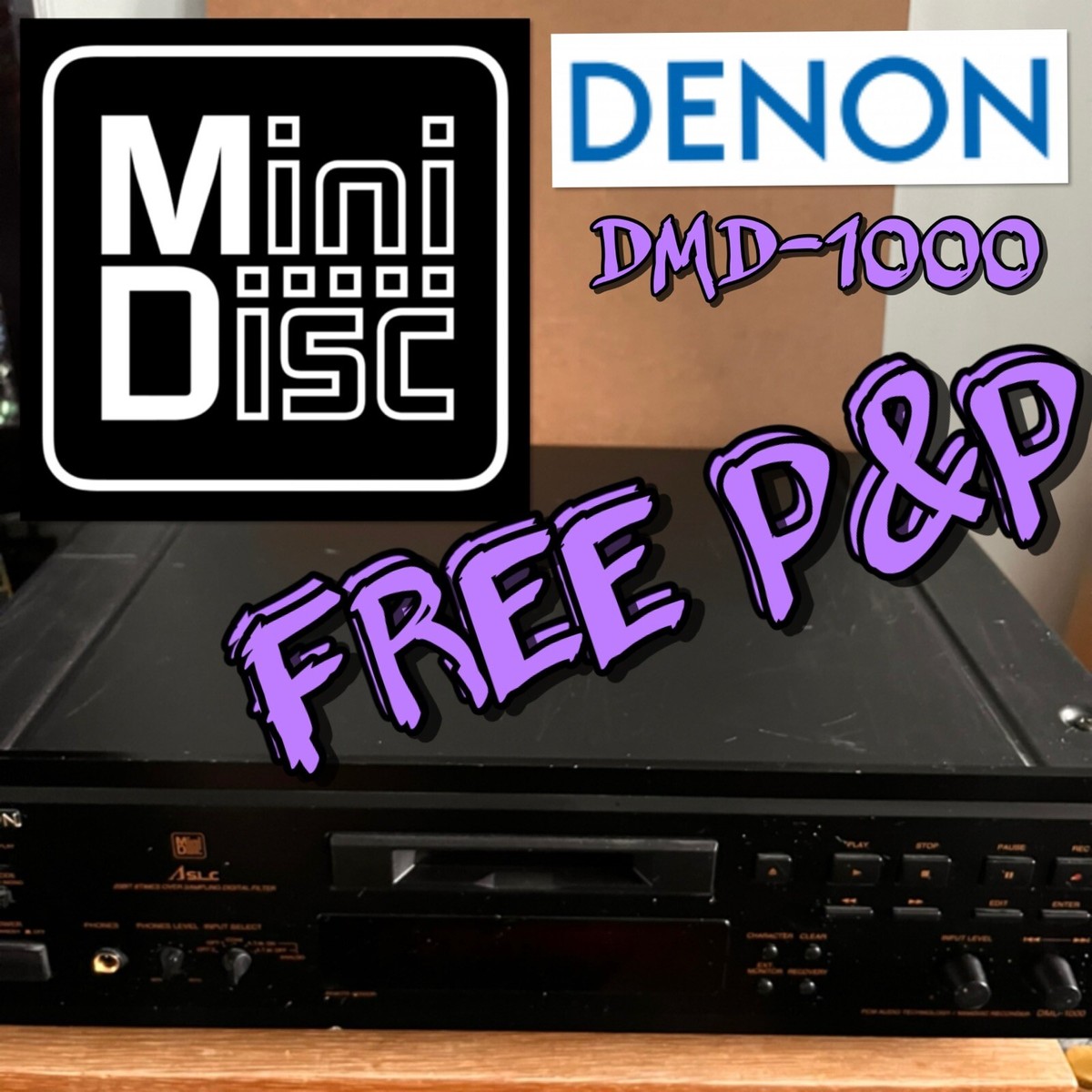 DENON DMD-1000 MDレコーダー DENON DMD-1000 Mini Disk MD Recorder Player MD Deck Player w/ RC