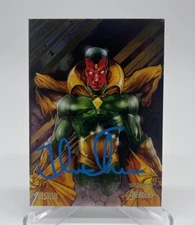 2022 Fleer Ultra Avengers Rainbow Foil Auto Signed Vision Tom Fleming Signed
