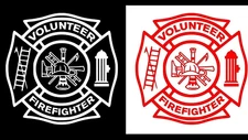 Volunteer Firefighter Vinyl Decal Car Window Laptop Tablet Notebook Tumbler Mug