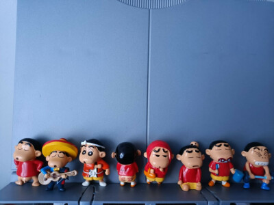 SELTENE Buntstift Shin Chan Yoshito Usui Spielzeug Miniaturen (X 8 Posen)