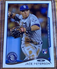 Jace Peterson Rookie 2014 Topps Update MLB card US-174 San Diego Padres RC. rookie card picture