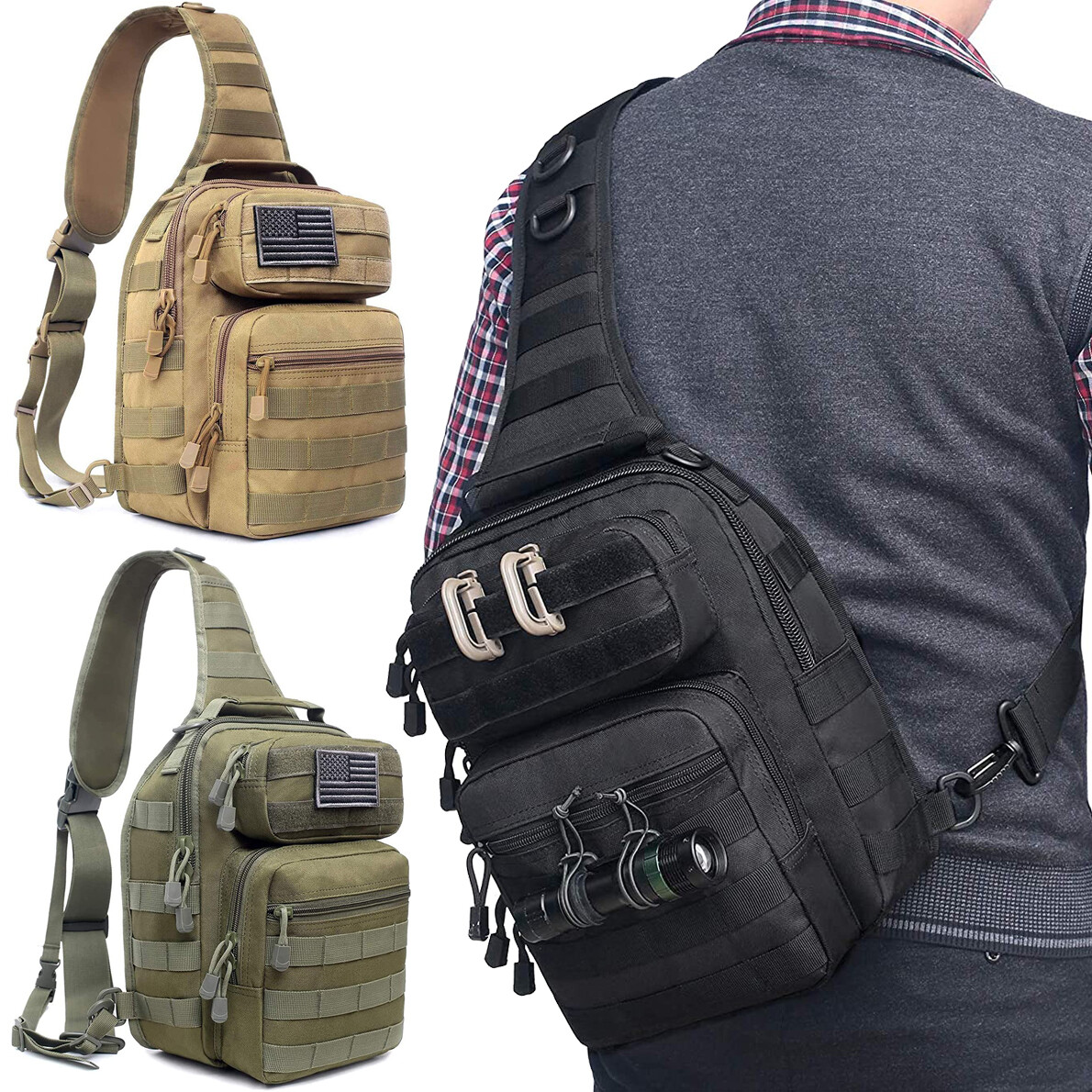 Travel Camping Dad Diaper Bag Military Mens Tactical Military