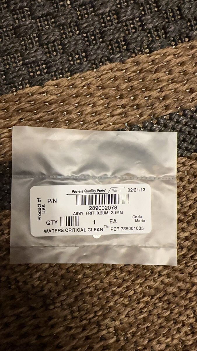 Waters 289002078 ASSY, FRIT, 02UM, 2.1MM, USA | eBay