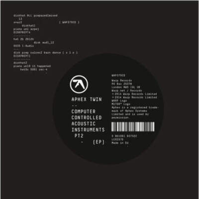 Aphex Twin - Computer Controlled Acoustic Instruments Pt2 - 12'' EP