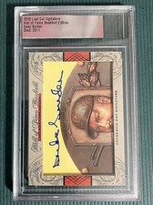 DUKE SNIDER Autograph 2018 Leaf Cut Signature - Hall Of Fame Baseball Edition  