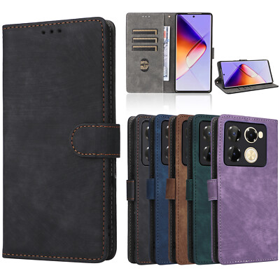RFID Blocking Protect Flip Wallet leather Case For Infinix Note 40 Pro+  40 Pro