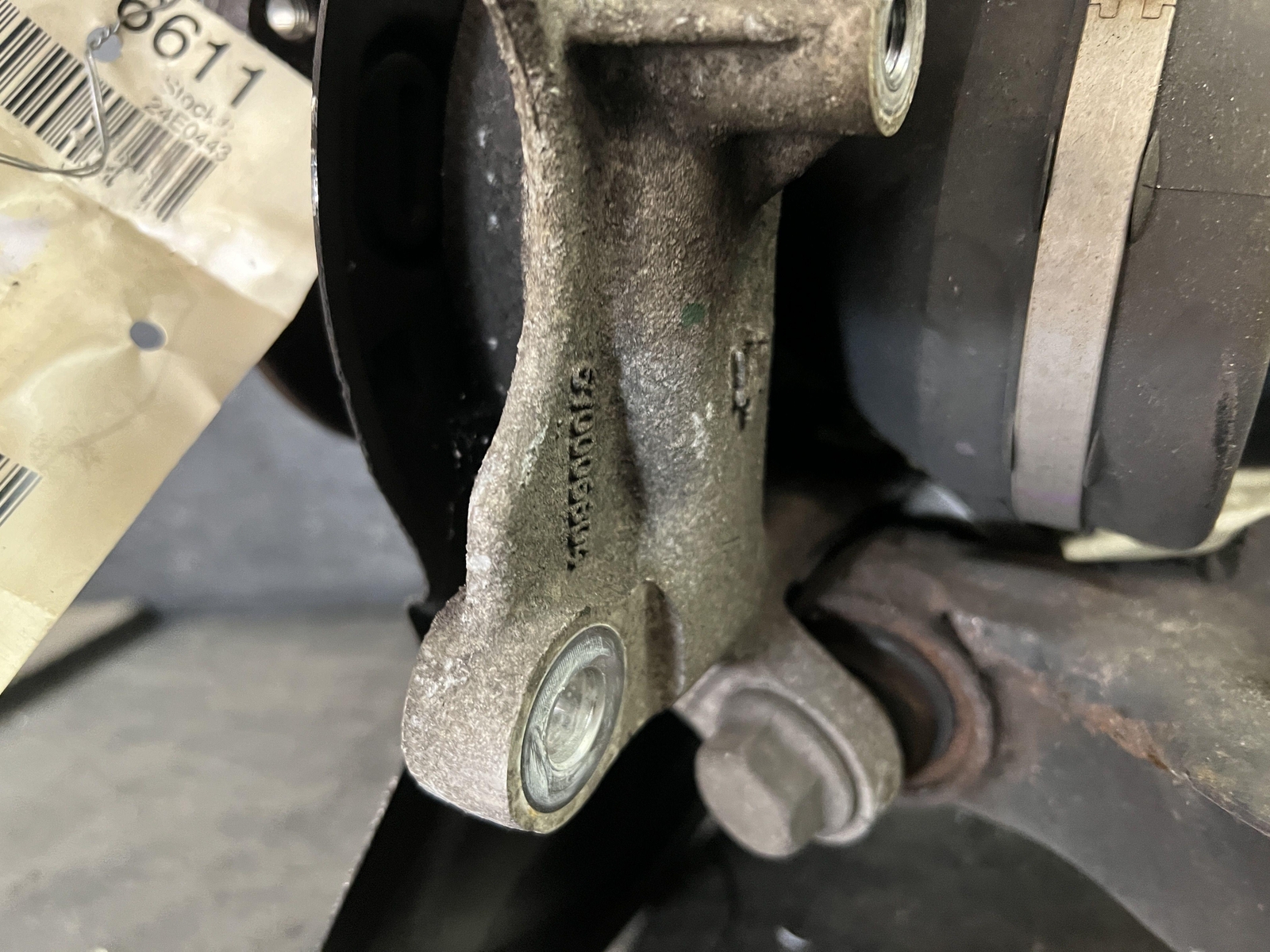 14-17 MASERATI GHIBLI REAR DRIVER LEFT KNEE AXLE SHAFT KNUCKLE CONTROL ARMS