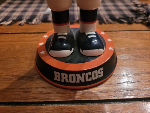 Denver Broncos 3pc Christmas lot Snowman Pillow,nutcracker,Danbury Mint snowman - Picture 11 of 12