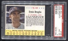 1963 Jello #165 Ernie Broglio (Cardinals)  PSA 4  (Flat Rate Ship)