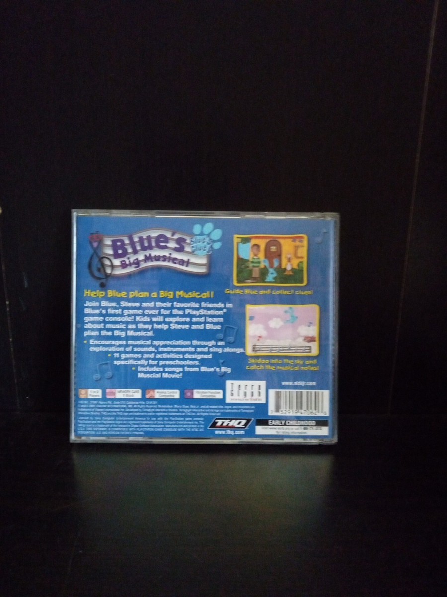 Blues Clues Big Musical Game (Sony Playstation 1 PS1) Black Label