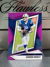 2021 Panini Rookies & Stars Carson Wentz sharp card #42 SP Purple Foil 