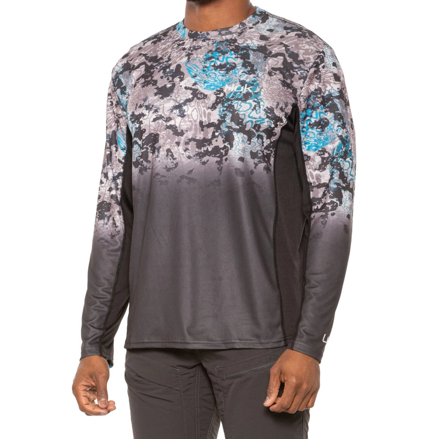 HUK Icon X TIDE Change Fade UPF 50+ Long Sleeve Fishing SHIRT Mens MEDIUM NEW