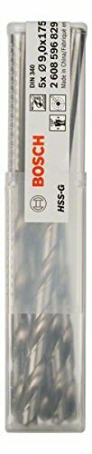 Offerta Bosch Professional 5 Punte Metallo HSS-G 9mm Robust Line