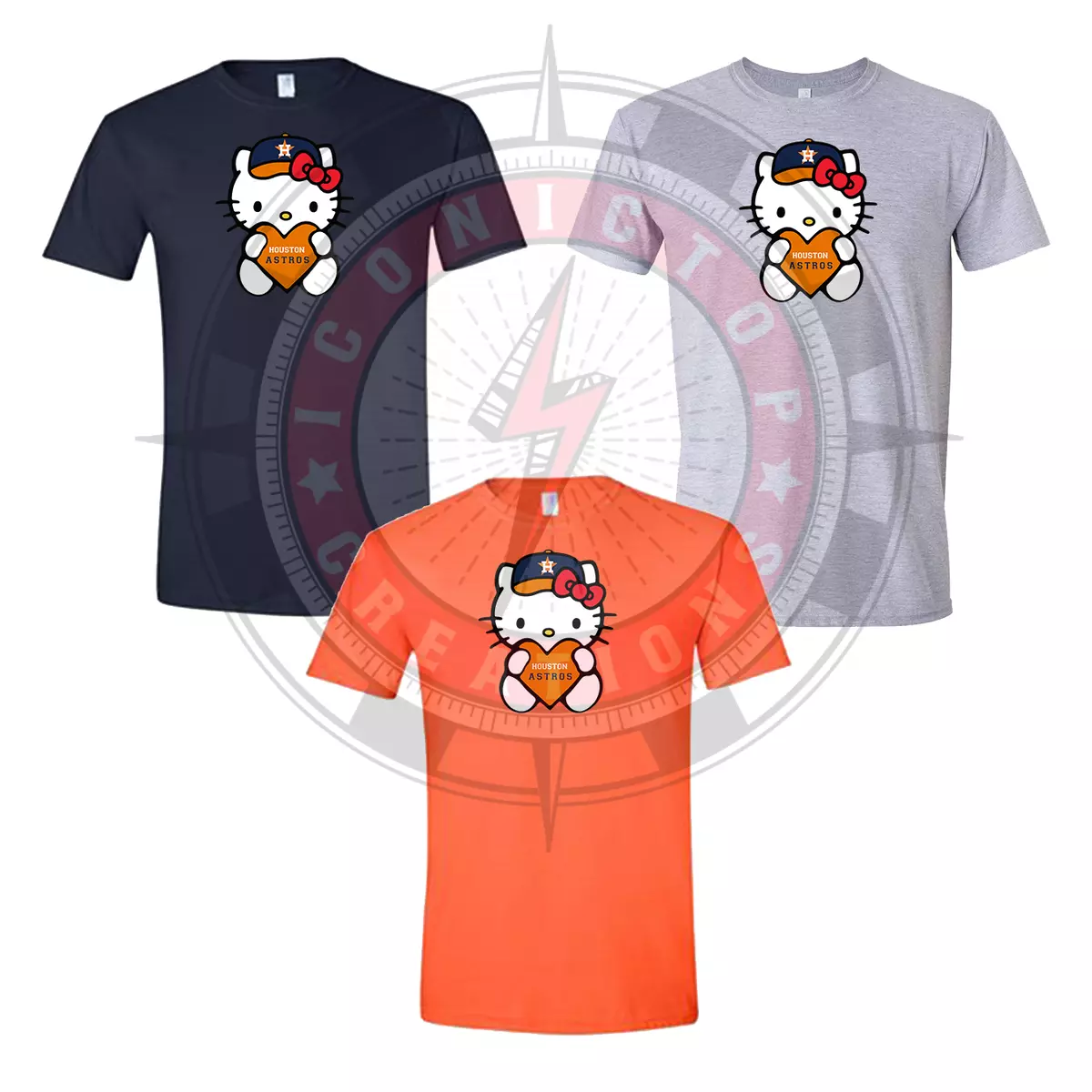 Houston Astros Hello Kitty Love My Team T-Shirt