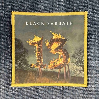 Black Sabbath 13 Sublimated Printed Patch English Heavy Metal Rock Band Logo