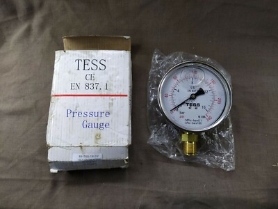 Tess 100D Pressure Gauge 651550-1XLD2 CE EN 837.1 16 BAR 240 PSI 1/2'' BSP BM