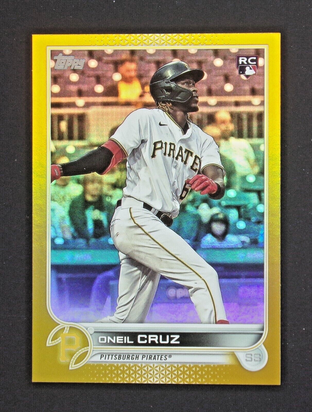 2022 Topps Oneil Cruz RC Gold Foil Parallel #537 Oneil Cruz Pittsburgh Pirates