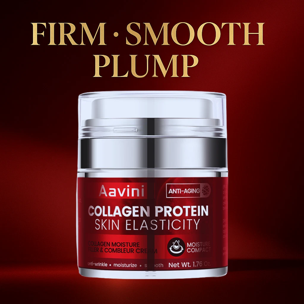 Aavini Collagen Face Cream 50g – 24h Moisture, Firming & Wrinkle Filler for Dry