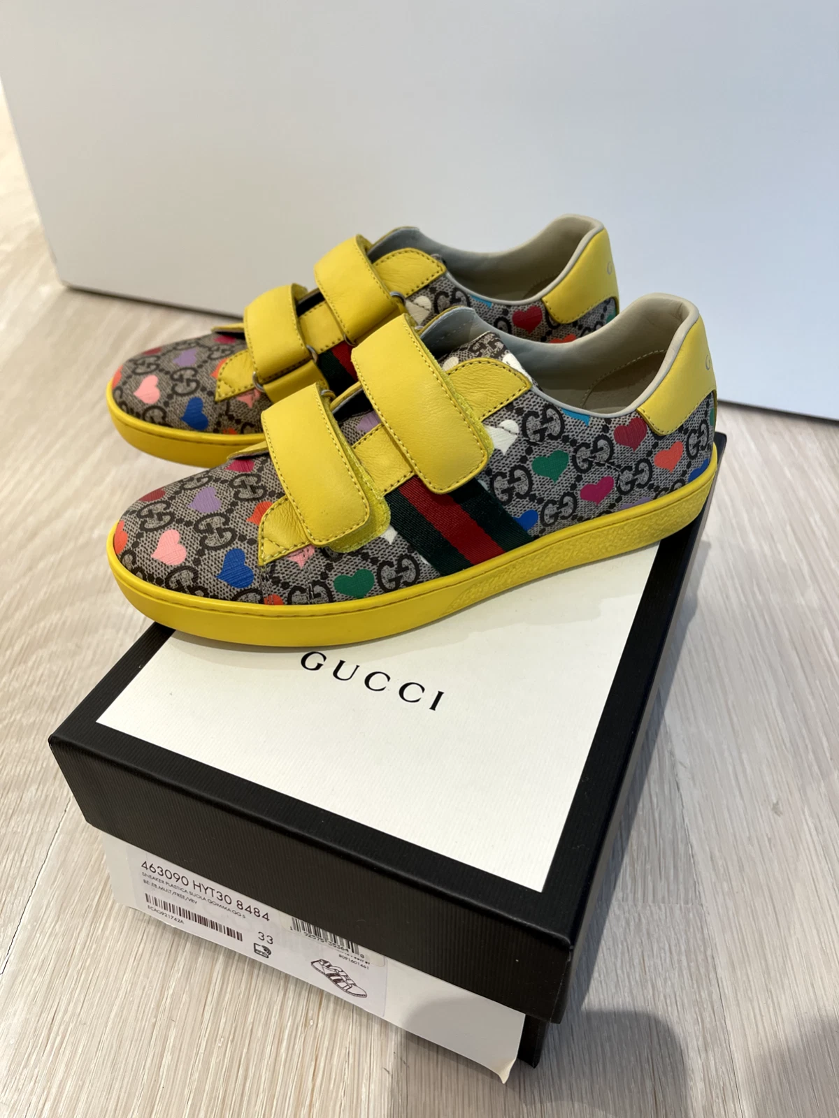 Baskets Gucci filles Ace Supreme Hearts   LIVRAISON GRATUITE