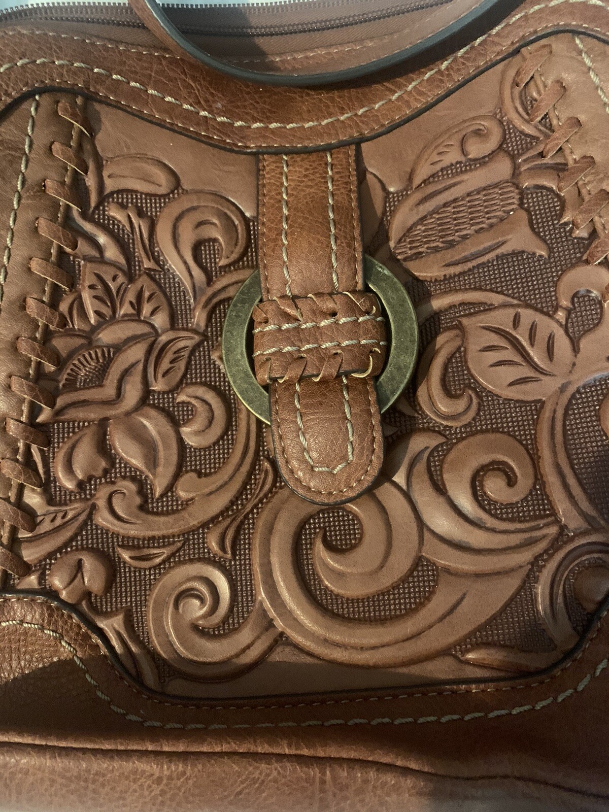 BOC Born Concepts Faux Leather Embossed Purse EUC eBay