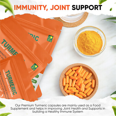 FOODPURA TURMERIC WITH Black Pepper Capsules High Strength 1700Mg HACCP - View #4
