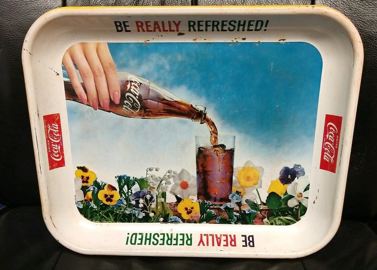 Vintage Coca-Cola Tin Tray, Be Really Refreshed! 1961 | eBay