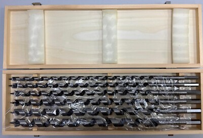 HELLER Premium Tools Schlangenbohrer-Set 6-teilig Lewis Länge 460 mm mit Holzkof