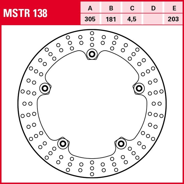 TRW Bremsscheibe MSTR138 | FüR BMW R GS Adventure 1200 2007 K25/R12/0382 Vorne /-image