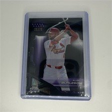 Alec Burleson 2026 Topps Chrome Black Purple Wave Refractor /75 Cardinals