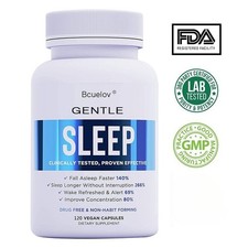 Dormir con L-triptófano, magnesio - Dormir más rápido, despertar refrescado - 120 cápsulas
