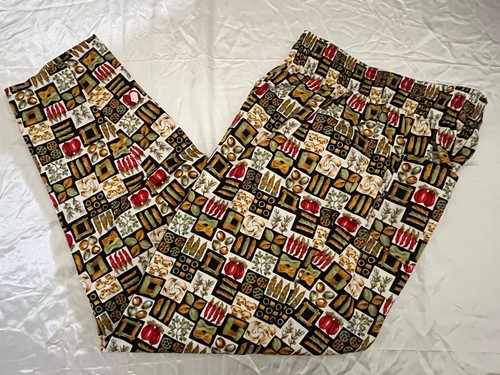 Uniform City Size Large Chef Pants 4 Pockets Banded Waist Draw Close 34X33
