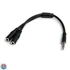 Headset Adapter, Microphone and Headphone Splitter - 3.5mm Male Aux to 3.5mm ...
