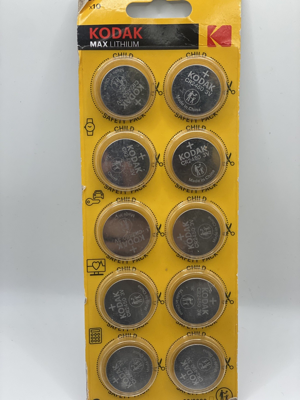 Kodak CR2032 CR2016 CR2025 CR2430 CR2450 - Lithium Coin Cell Batteries 2033 Exp