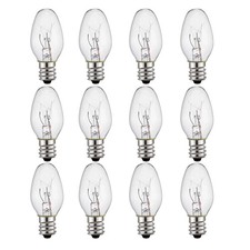 Best 12 Pack Wax Warmer Bulbs 15 Watt Light Bulbs for Scentsy Plug C7/120V/E12