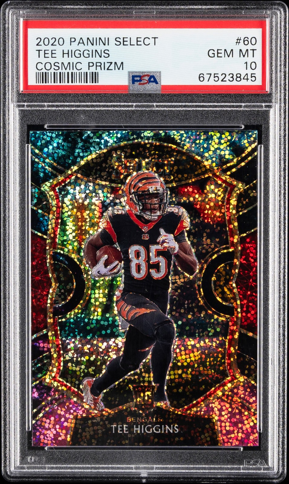 2020 PANINI SELECT COSMIC PRIZM #60 TEE HIGGINS PSA 10