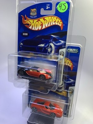 2003 Hot Wheels~Red~'Enzo Ferrari 24/42 & Bugati Veyron 18/42~First Editions~MOC
