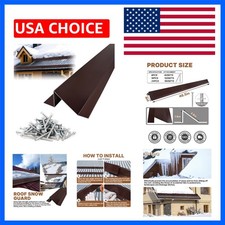 3.9 Ft Metal Roof Snow Guards with Screws Snow Stops for Metal Roofs Ice Guar...
