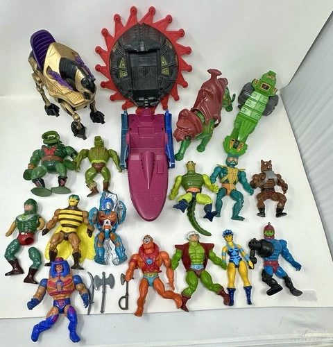 Vintage MOTU He-Man Masters of the Universe Action Figure Lot Of 21 1980s Mattel